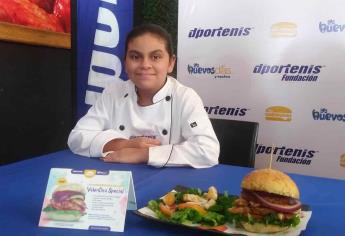 Con una hamburguesa fit ayudarás para la prótesis de Valentina