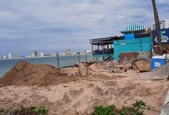 Grave daño ecológico causará construcción en zona de playa en Mazatlán