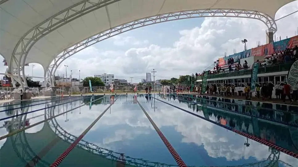 Inauguran techumbre de alberca olímpica en Mazatlán