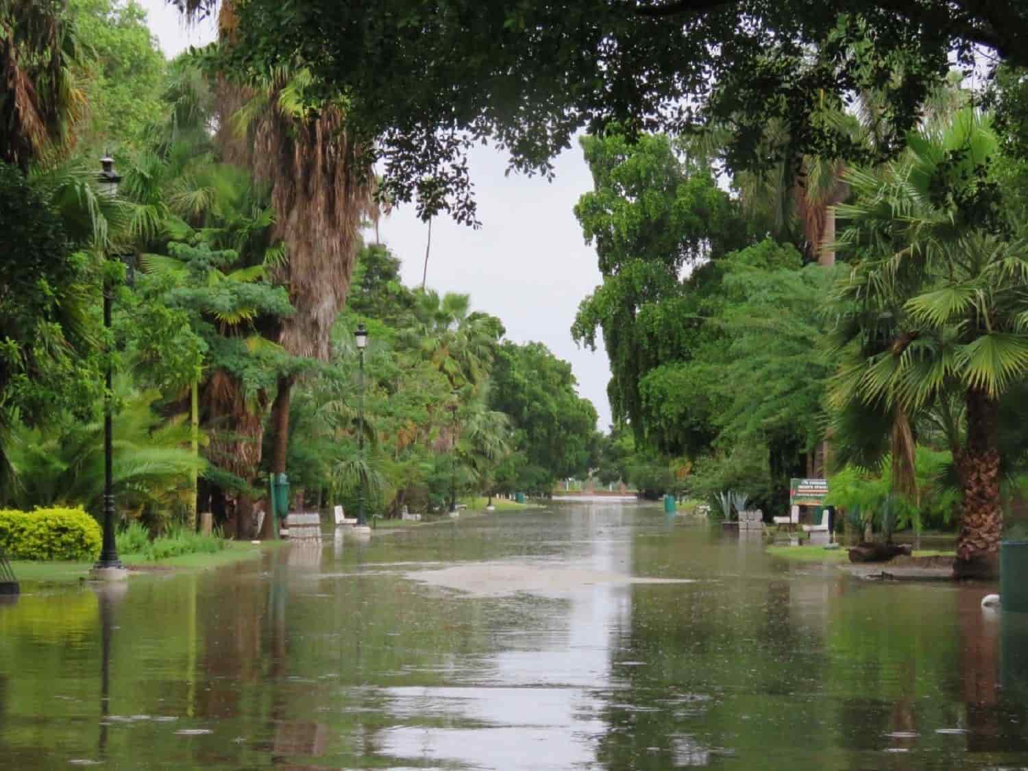 Cierra el Parque Sinaloa por inundación