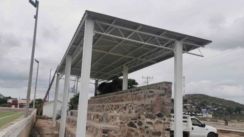 Rehabilitan espacio deportivo en «El Huitussi» en Guasave