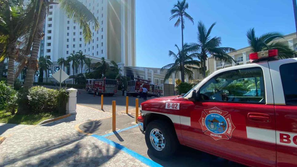 Se registra incendio en conocido hotel de Mazatlán