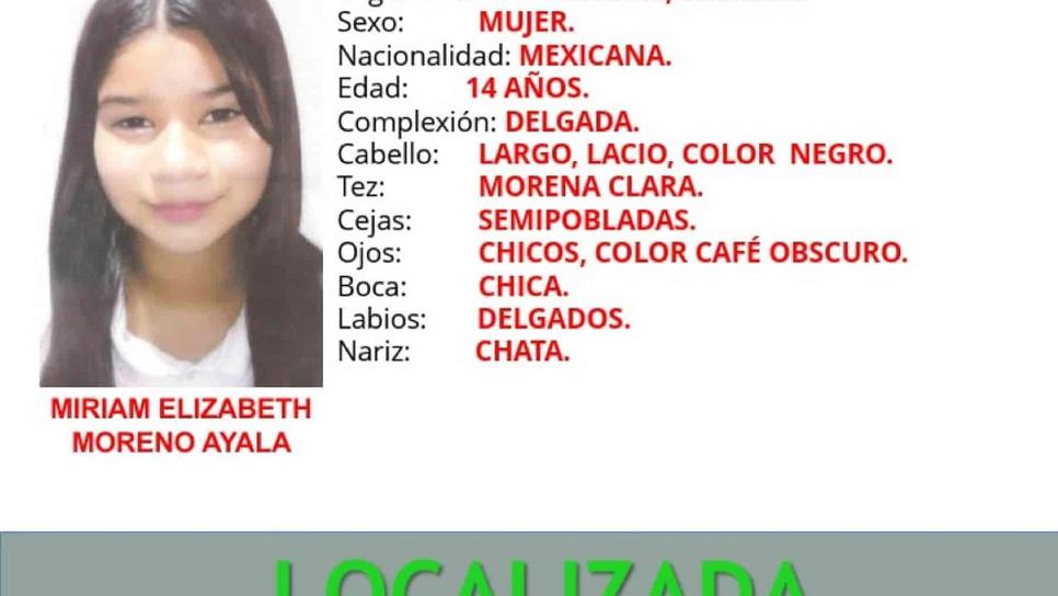 Fiscalía localiza a adolescente que estaba desaparecida en Los Mochis