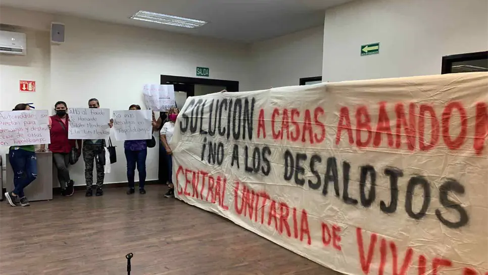 Precaristas piden solución al tema de vivienda o se plantarán en Palacio