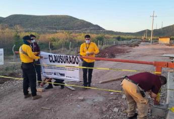 Clausuran relleno sanitario de OP Ecología en la comunidad de Choacahui, en Ahome