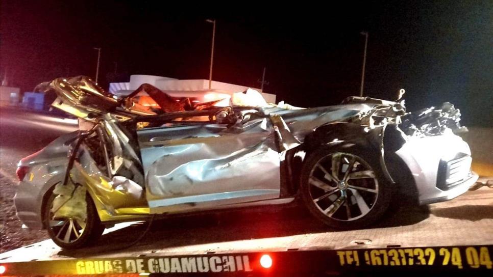 Un joven termina herido tras chocar contra un tráiler en Guasave