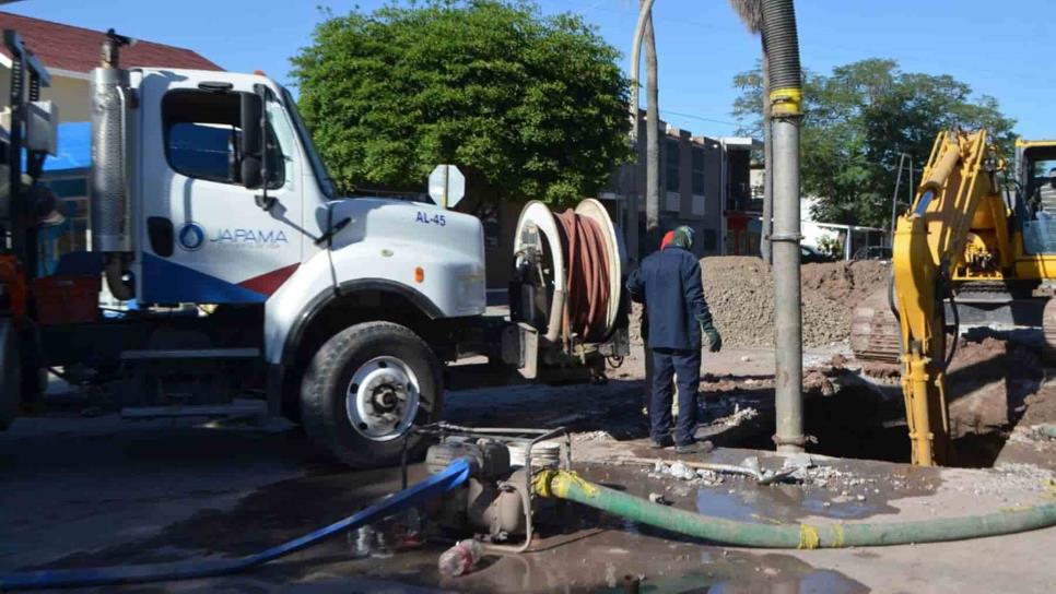 Japama concluye reparación del colector Aldama