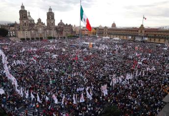 López Obrador celebra 3 años de su gobierno de «transformación» ante 150 mil personas