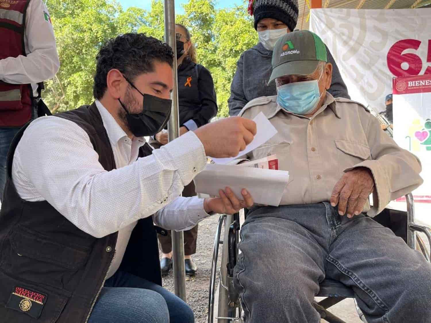 Reciben pensión más de 33 mil adultos y personas con discapacidad en Guasave y Angostura