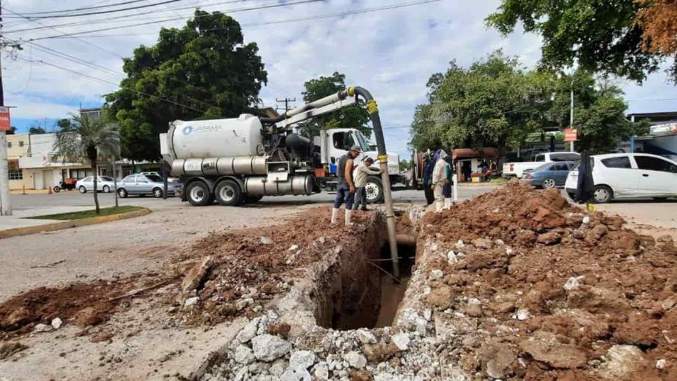 JAPAMA trabaja en drenajes de las colonias Tabachines y Bienestar