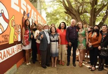 Inauguran mural «No estás sola»