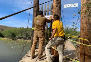 Protección Civil Estatal clausura acceso al venadario de El Fuerte