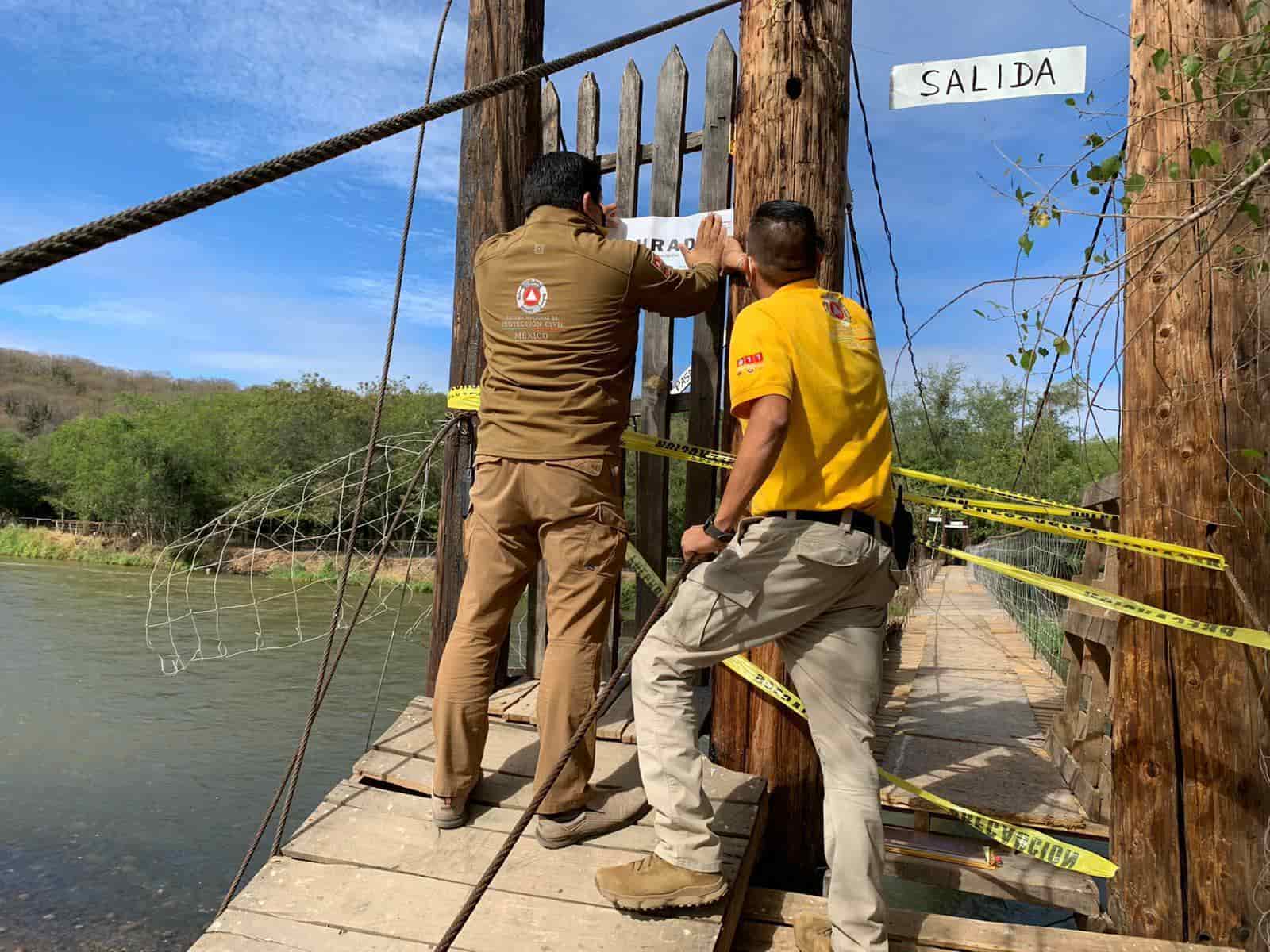 Protección Civil Estatal clausura acceso al venadario de El Fuerte