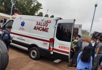 Hombre termina lesionado tras caerle un rollo de alambre encima