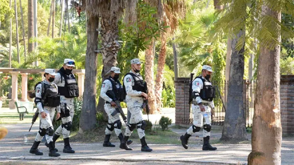 Guardia Nacional visita Jardín Botánico en Los Mochis