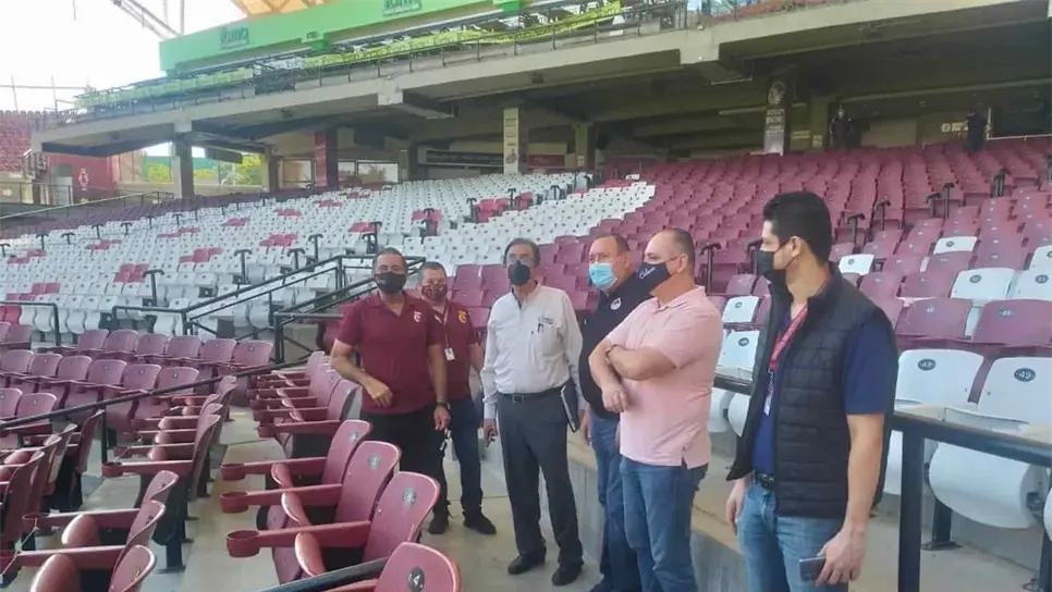 Revisa Coepriss medidas de seguridad sanitarias en el estadio de Tomateros