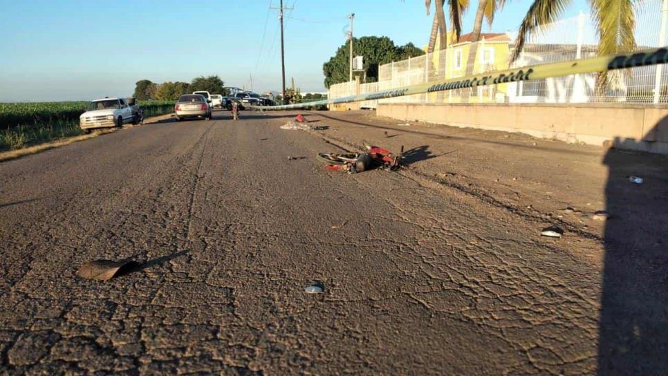 Muere motociclista atropellado por camión de rutas foráneas, al sur de Culiacán