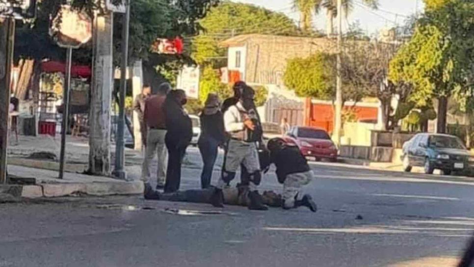 Guardia Nacional embiste y lesiona a un motociclista en Guasave