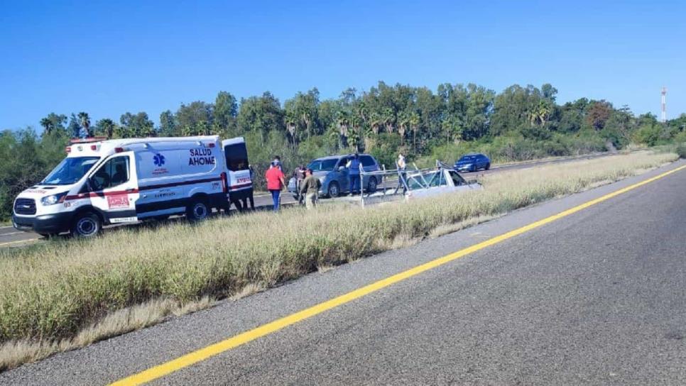 Se accidentan albañiles por la México 15, casi vuelcan Se accidentan albañiles por la México 15, casi vuelcan