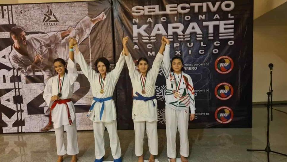 Clasifican sinaloenses a la preselección nacional de karate