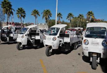 Entregan «motocarros» e inicia programa de rehabilitación de banquetas de Los Mochis