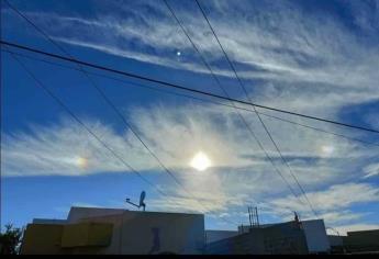 «Tres soles», señal de hielo en atmósfera de Sinaloa