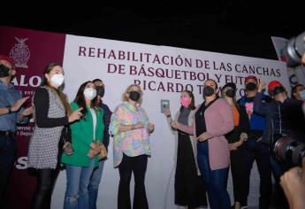 ISDE y PIDS rehabilitan canchas en Villa Juárez