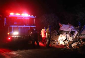 Tráiler se estrella en la maleza y chofer termina herido