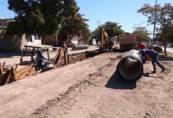 Avanza la rehabilitación del colector Rosendo G. Castro en Los Mochis