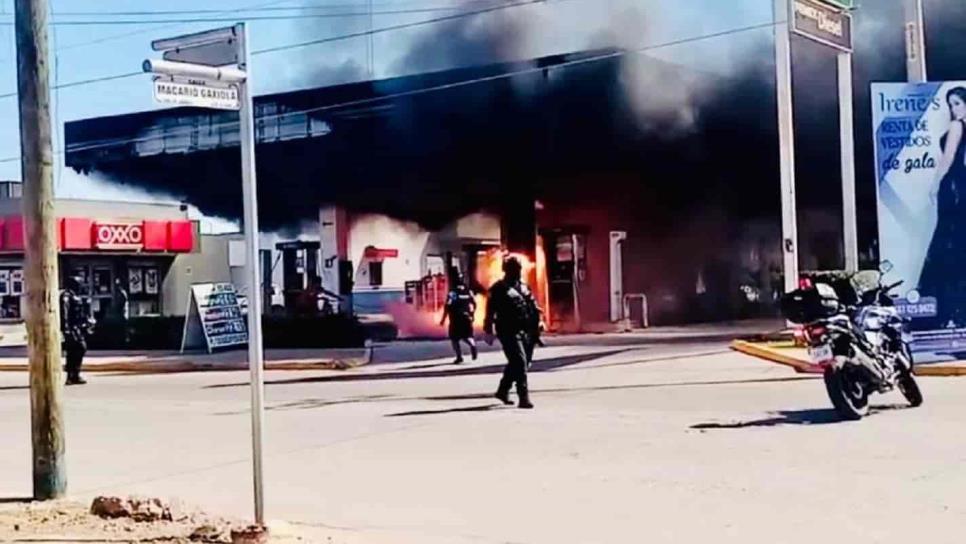 Arde en llamas gasolinera en Guamúchil: no hay personas lesionadas