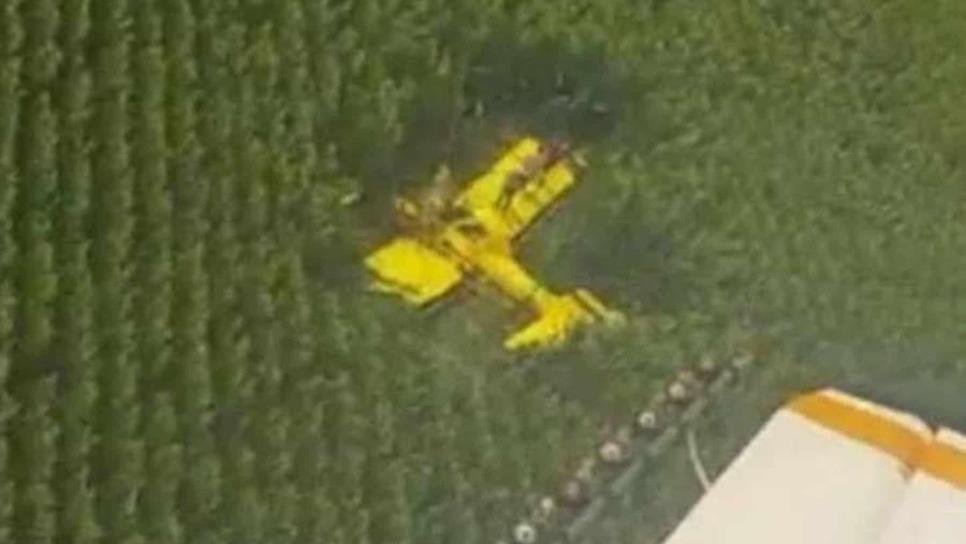 Muere una persona al desplomarse avioneta en Emiliano Zapata