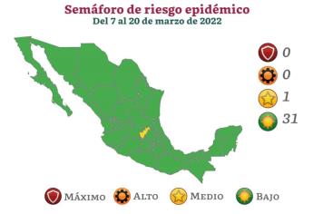 Del 7 al 20 de marzo Sinaloa estará en color verde del Semáforo Covid