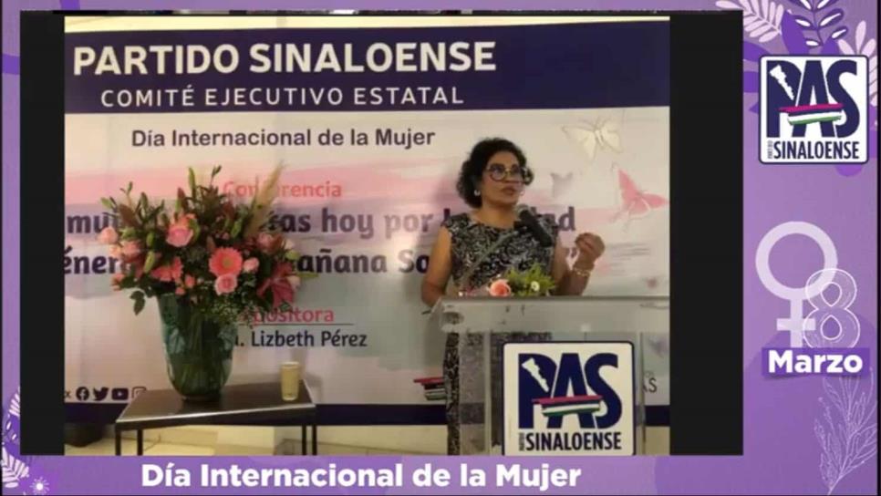 Ofrece el PAS conferencia sobre igualdad de género en Mazatlán