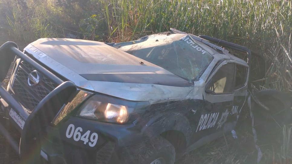 Cuatro policías lesionados al accidentarse en la México 15