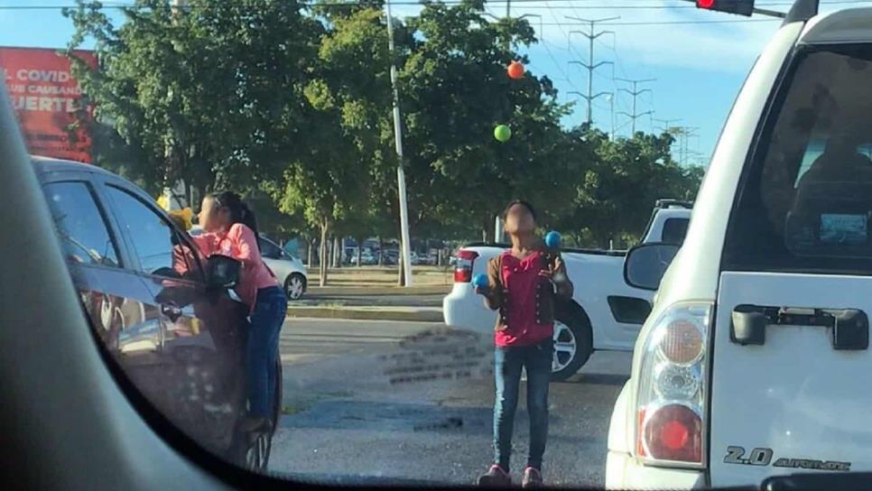 A niños que pedían dinero en calles de Culiacán se los llevaron a otros estados: Sipinna