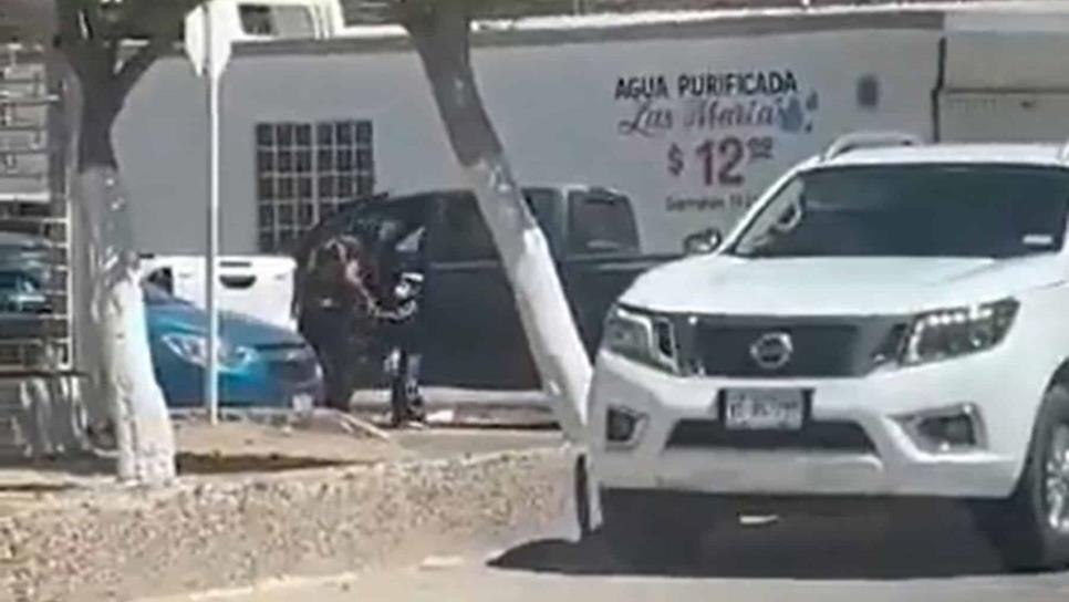 Captan cuando grupo armado «levanta» a un sujeto frente a sus 2 hijos, en Sonora