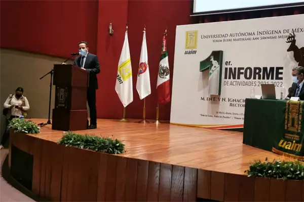 Rector de UAIM rinde su primer informe de labores Rector de UAIM rinde su primer informe de labores