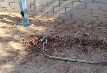 De nuevo roban cableado a planta de tratamiento de aguas negras en Choacahui