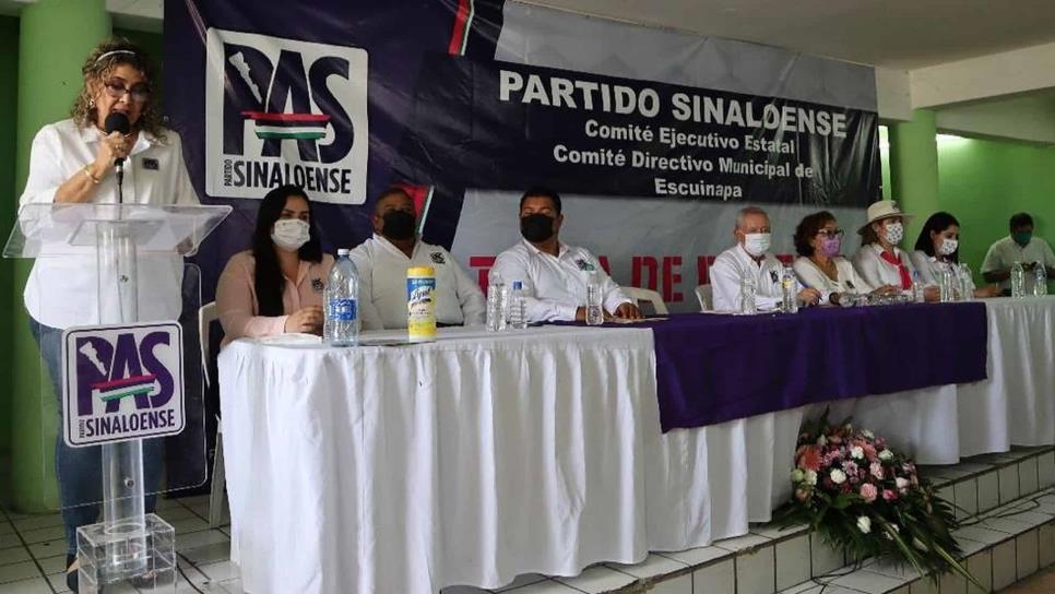 PAS reconoce respaldo de la militancia en Escuinapa; Rinde protesta nuevo Comité Directivo