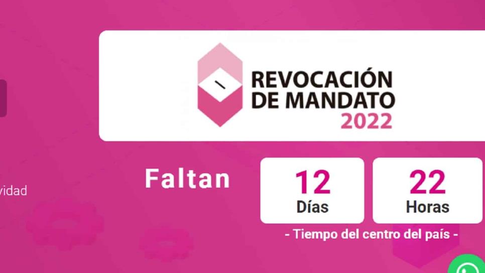 ¿Vas a participar en la revocación? El INE te dice dónde votar