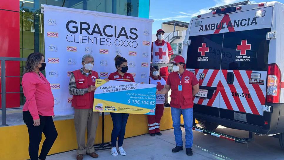 Cruz Roja Los Mochis recibió cerca de 200 mil pesos de redondeo de las tiendas Oxxo