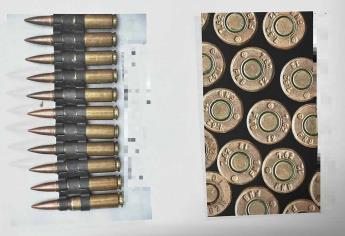 FGR asegura mil 800 municiones para «cuerno de chivo»