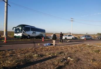 Motociclista muere en accidente sobre la México 15 en Ahome