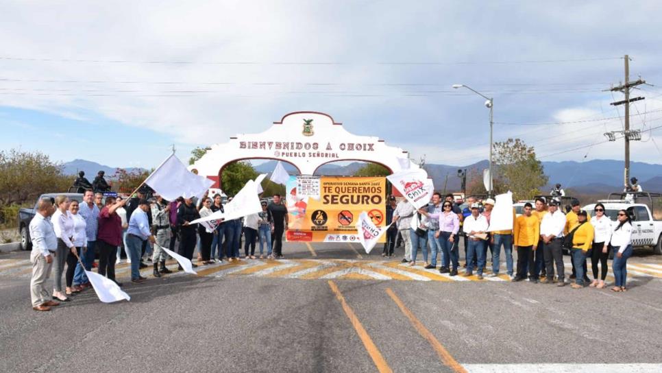 Arranca en Choix el operativo por Semana Santa 2022