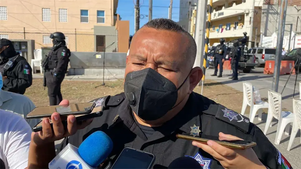 Juan Ramón Alfaro Gaxiola, Secretario de Seguridad Pública en Mazatlán. FOTO: Dilan Gómez.