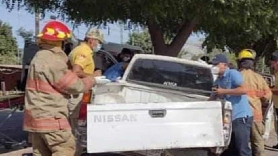 Cuatro lesionados deja volcadura en la carrtera Navolato-Elcastillo