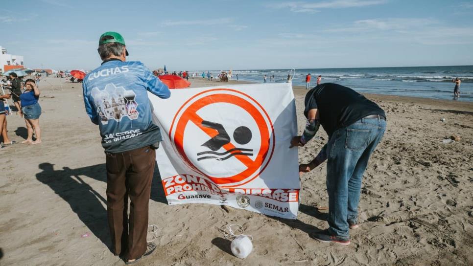 Protección Civil mantiene alerta preventiva por mar de fondo en Las Glorias