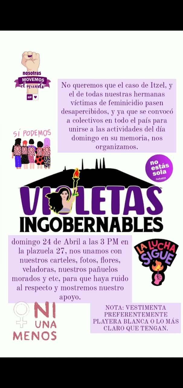 «Violetas Ingobernables» se suma a movimiento nacional por feminicidios