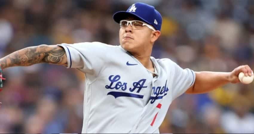 Julio Urías llega a 500 ponches en Grandes Ligas