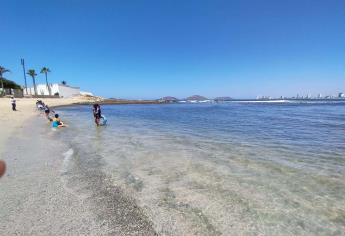 Como en Cancún, aparece agua cristalina en playas de Mazatlán